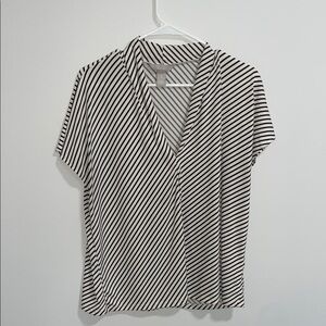Striped Black and White Men's Shirt